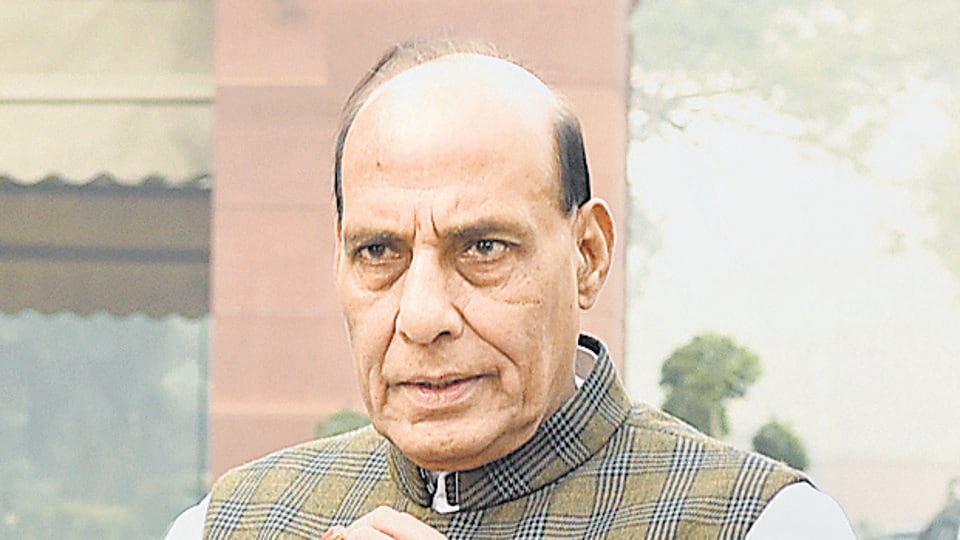 Defence minister Rajnath Singh. (HT archive)