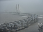 The Bandra-Worli sea link was closed in Mumbai on Monday due to Cyclone Tauktae.(PTI Photo) The Bandra-Worli sea link was closed in Mumbai on Monday due to Cyclone Tauktae.(PTI Photo)