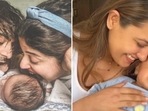 Addite Malik and Anita Hassanandani with their babies. Addite Malik and Anita Hassanandani with their babies.