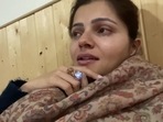 Rubina Dilaik soon after her diagnosis of coronavirus.