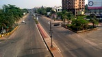 Odisha recorded 10,321 new infections and 22 related deaths on Tuesday. In picture - Deserted road during a weekend lockdown in Bhubaneswar.(ANI) Odisha recorded 10,321 new infections and 22 related deaths on Tuesday. In picture - Deserted road during a weekend lockdown in Bhubaneswar.(ANI)