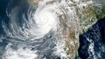 This Monday, May, 17, 2021, satellite image released NASA shows Cyclone Tauktae approaching India's western coast. (AP) This Monday, May, 17, 2021, satellite image released NASA shows Cyclone Tauktae approaching India's western coast. (AP)