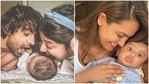 Addite Malik and Anita Hassanandani with their babies. Addite Malik and Anita Hassanandani with their babies.