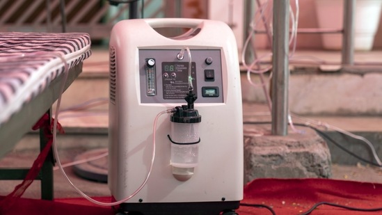 The government defended its decision to retain the tax rate and said that “significant relief has already been provided” after duties on personal imports of oxygen concentrators was reduced from 77% to 12%. (Bloomberg file photo. Representative image) The government defended its decision to retain the tax rate and said that “significant relief has already been provided” after duties on personal imports of oxygen concentrators was reduced from 77% to 12%. (Bloomberg file photo. Representative image)