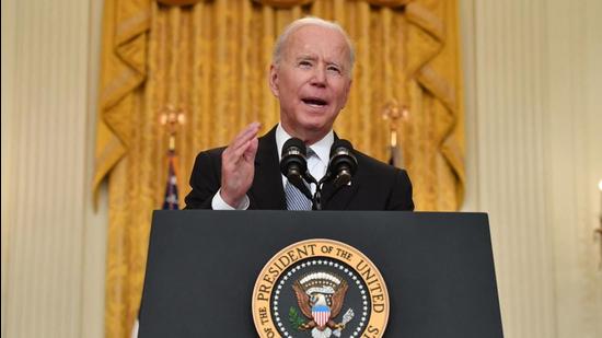 US President Joe Biden delivers remarks on the Covid-19 response and vaccination in the East Room at the White House in Washington, DC, on Monday, May 17. (File photo) US President Joe Biden delivers remarks on the Covid-19 response and vaccination in the East Room at the White House in Washington, DC, on Monday, May 17. (File photo)
