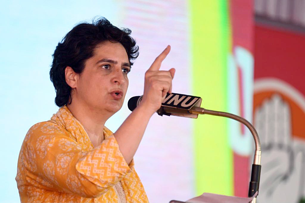 Congress leader Priyanka Gandhi Vadra. ANI Photo) Congress leader Priyanka Gandhi Vadra. ANI Photo)