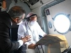 PM Modi conducts an aerial survey of the cyclone Tauktae affected areas of Gujarat and Diu. PM Modi conducts an aerial survey of the cyclone Tauktae affected areas of Gujarat and Diu.
