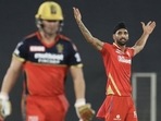 Harpreet Brar celebrates AB de Villiers' wicket. (IPL/Twitter) Harpreet Brar celebrates AB de Villiers' wicket. (IPL/Twitter)