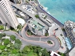 An aerial view of the circuit in Monaco.