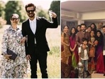 Anil Kapoor with his wife Sunita and their family.