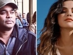 Oscar-winning music composer AR Rahman and singer Selena Gomez. Oscar-winning music composer AR Rahman and singer Selena Gomez.