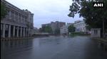 Rain soaked Connaught Place in Delhi on Wednesday, May 19. (ANI) Rain soaked Connaught Place in Delhi on Wednesday, May 19. (ANI)