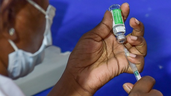 Karnataka has administered 11,361,234 doses of the vaccine, according to the central ministry’s dashboard. In picture - A medical worker prepares to inoculate a Covid-19 vaccine dose in Bengaluru. (PTI) Karnataka has administered 11,361,234 doses of the vaccine, according to the central ministry’s dashboard. In picture - A medical worker prepares to inoculate a Covid-19 vaccine dose in Bengaluru. (PTI)