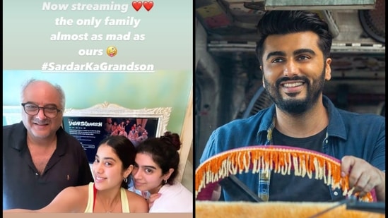 Arjun Kapoor’s family and girlfriend Malaika Arora watched his new film on Netflix.