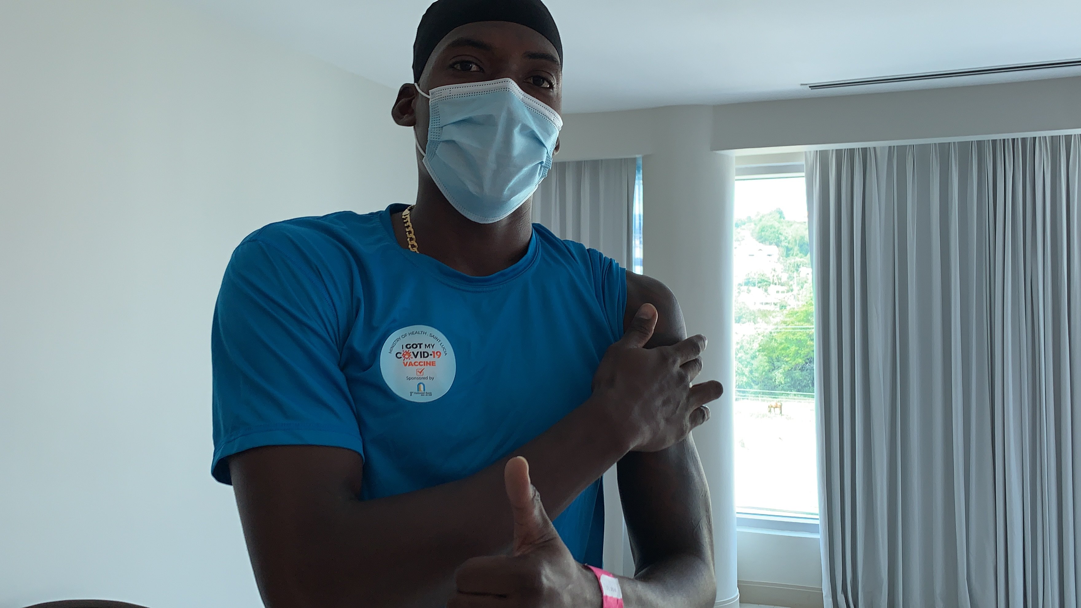 Eleven players and support staff received their first dose of the vaccine, along with two squad members who received their second dose. (Twitter) Eleven players and support staff received their first dose of the vaccine, along with two squad members who received their second dose. (Twitter)