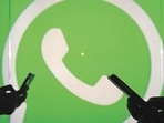 The new terms of use formalises WhatsApp’s years-old policy of sharing some data with its parent company in instances when a user interacts with a business account.(Bloomberg file photo) The new terms of use formalises WhatsApp’s years-old policy of sharing some data with its parent company in instances when a user interacts with a business account.(Bloomberg file photo)