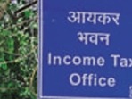 The income tax department office is seen in this file photo in Delhi.