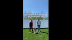 Tucker the doggo standing with his mom and dad. (Instagram/@tuckerbudzyn) Tucker the doggo standing with his mom and dad. (Instagram/@tuckerbudzyn)