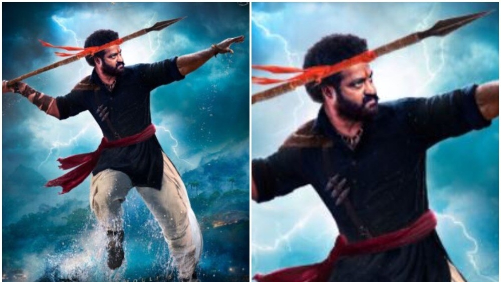 Happy birthday Jr NTR Makers of RRR unveil new poster of Komaram Bheem