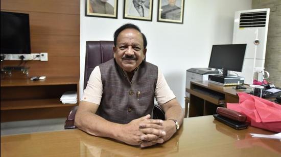 Union health minister Harsh Vardhan. (HT file) Union health minister Harsh Vardhan. (HT file)