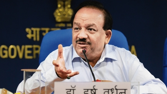 Health minister Harsh Vardhan.(HT photo)