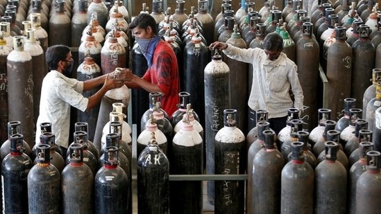 Instances of hoarding and black marketing of oxygen cylinders and oxygen concentrators were most frequent between mid-April and the first week of May (Reuters file photo. Representative image)