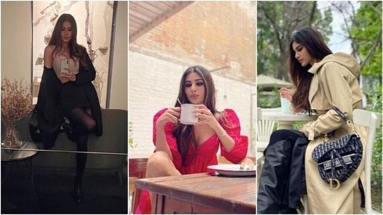 Mouni Roy recently shared throwback images from her Europe trip and saying that the actor donned some of the chicest holiday looks while posing for photographs in front of some of the most picturesque backdrops would be an understatement.(Instagram/imouniroy )