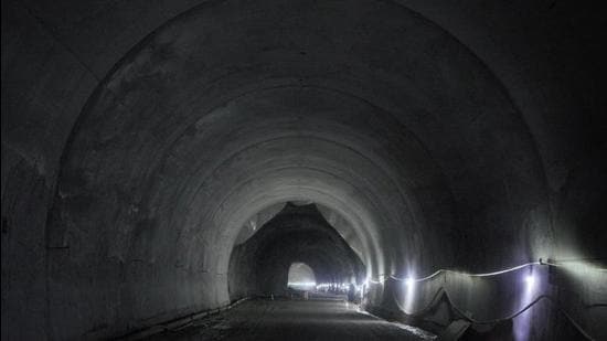 The 2km mountain tunnel in a remote part of southeastern Tibet Autonomous Region, China. (Supplied Photo) The 2km mountain tunnel in a remote part of southeastern Tibet Autonomous Region, China. (Supplied Photo)