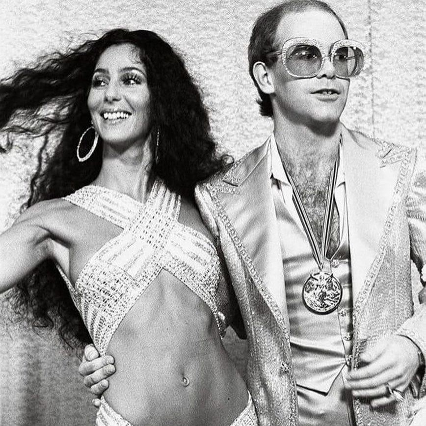 Cher and Elton John(Instagram)