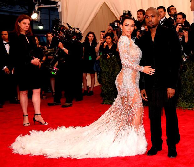 Kim Kardashian and Kanye West at the 2015 MET Gala(Instagram)