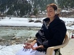 Dia Mirza shares a pic from the sets of Kaafir. Dia Mirza shares a pic from the sets of Kaafir.