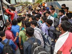 To be sure, there are no current estimates to indicate how many migrants have returned to the Capital because the lockdown is still in effect.(PTI file photo) To be sure, there are no current estimates to indicate how many migrants have returned to the Capital because the lockdown is still in effect.(PTI file photo)