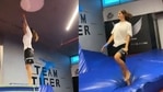 Disha Patani shared a video in which she is seen performing a backflip while BTS' new song Butter plays in the background.