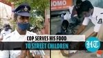 Hyderabad traffic cop offers his lunch box to needy kids, wins hearts Hyderabad traffic cop offers his lunch box to needy kids, wins hearts