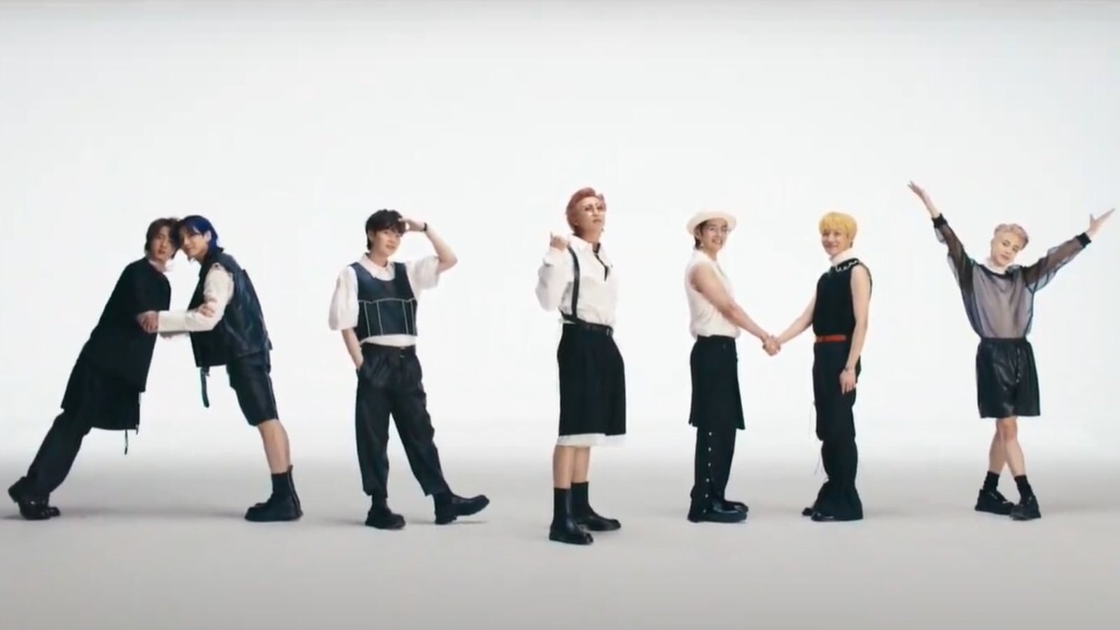 BTS Butter music video: RM, Jin, Suga, J-Hope, Jimin, V and Jungkook's