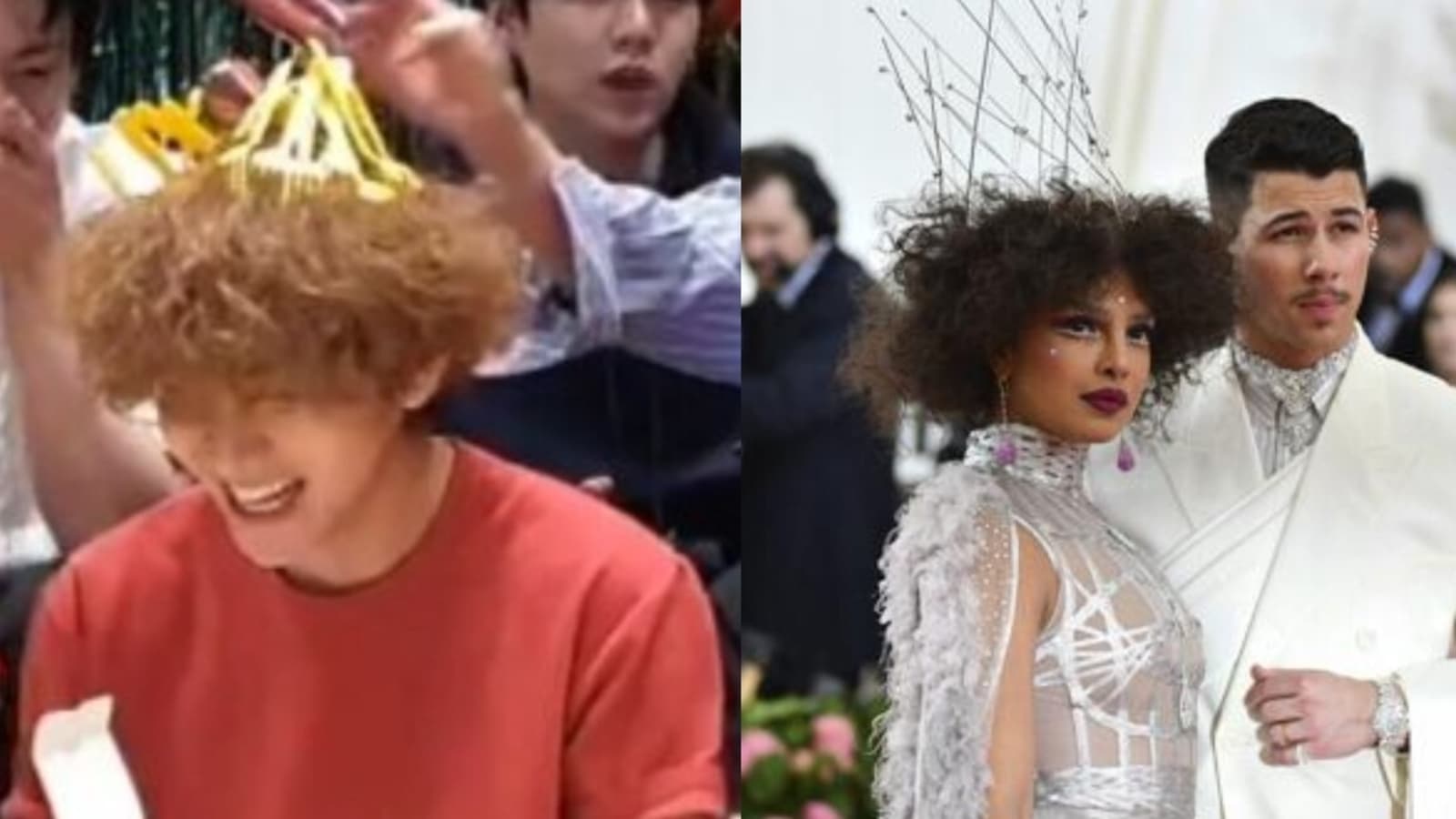 Bts Fans Compare V With Priyanka Chopra After Jungkook Styles His Perm With Forks News Azi