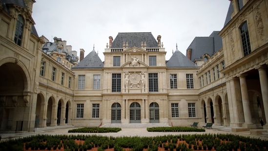 A view shows the Carnavalet-History of Paris Museum and the garden, located in the Marais district, during a press visit after four years of renovations in Paris, France, May 20, 2021.  (REUTERS)
