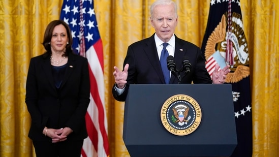 Biden's first extended foreign policy crisis — one he handled largely by avoiding the cameras and manoeuvring instead behind the scenes — had abated. (AP)(AP) Biden's first extended foreign policy crisis — one he handled largely by avoiding the cameras and manoeuvring instead behind the scenes — had abated. (AP)(AP)