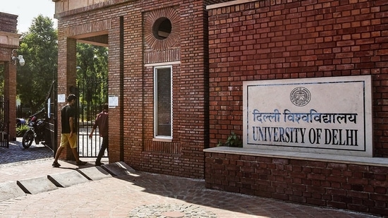 In the last academic session, DU had conducted open-book exams (OBE) online for final year students in August, amid widespread opposition from students and teachers. (Amal KS/HT file photo) In the last academic session, DU had conducted open-book exams (OBE) online for final year students in August, amid widespread opposition from students and teachers. (Amal KS/HT file photo)