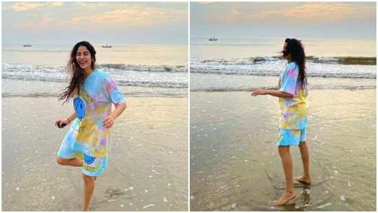 Janhvi Kapoor: She has a great sense of fashion and her Instagram feed says it all. This beach outfit of the actor can be a great one for those who love anything tie-dyed.(Instagram/@janhvikapoor)