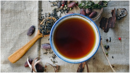 Rooibos Tea, which comes from South Africa, is a herbal tea that is made from the leaves of the rooibos or red bush plant. It is believed to improve bone health and may help prevent heart disease.(Unsplash)
