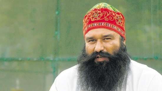 Gurmeet Ram Rahim Singh was arrested after being accused of rape(HT File Photo)