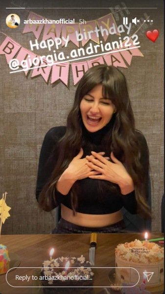 Taking to his Instagram Stories, he shared several pictures of their celebrations at home.