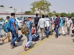 The workers reached Viratnagar on Bihar-Nepal border and boarded the bus to travel to Dumka, around 245 km away.