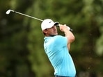 Brooks Koepka hits his tee shot.