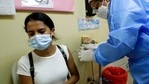 Grace Escudero, 20, receives her second dose of the Pfizer Covid-19 vaccine during a mass vaccination campaign in Taboga Island, Panama,.(AP) Grace Escudero, 20, receives her second dose of the Pfizer Covid-19 vaccine during a mass vaccination campaign in Taboga Island, Panama,.(AP)
