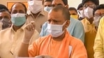 Yogi Adityanath directed the officials concerned to “also launch the vaccination drive in villages in such districts where the infection rate is high.”(File photo) Yogi Adityanath directed the officials concerned to “also launch the vaccination drive in villages in such districts where the infection rate is high.”(File photo)