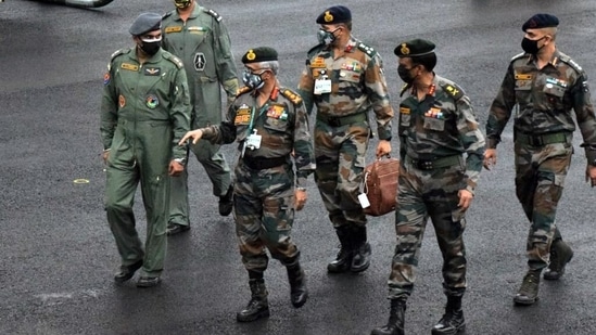 Army chief MM Naravane on a two-day visit to review the operational readiness along the Northern Borders of Arunachal Pardesh and security situation in the hinterland of NorthEast in Dimapur on Friday. (ANI Photo) Army chief MM Naravane on a two-day visit to review the operational readiness along the Northern Borders of Arunachal Pardesh and security situation in the hinterland of NorthEast in Dimapur on Friday. (ANI Photo)