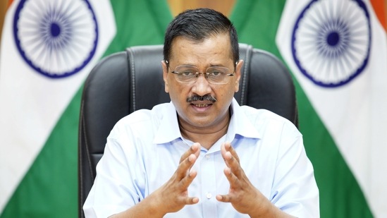 Chief minister Arvind Kejriwal during a press conference, in New Delhi, India on Saturday, May 22, 2021. (HT PHOTO) Chief minister Arvind Kejriwal during a press conference, in New Delhi, India on Saturday, May 22, 2021. (HT PHOTO)