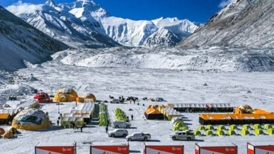 A total of 408 foreign climbers were issued permits to climb Everest this season, aided by several hundred Sherpa guides and support staff who've been stationed at base camp since April. (AP) A total of 408 foreign climbers were issued permits to climb Everest this season, aided by several hundred Sherpa guides and support staff who've been stationed at base camp since April. (AP)